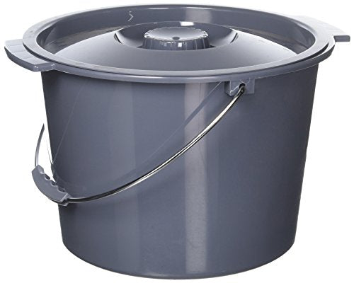 Medline Commode Bucket with Lid and Handle Case